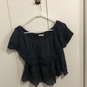 American eagle off the shoulder blouse